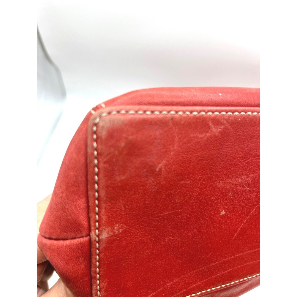 Vintage 90's Coach Red Leather‎ Shoulder Purse USA Made y2k - Picture 5 of 16